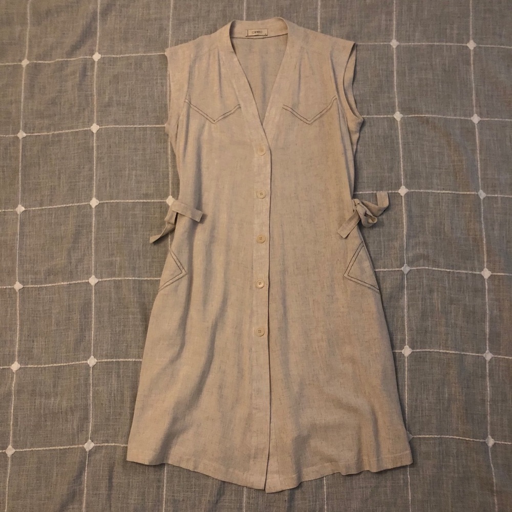 Cameo Carmen Dress - Natural